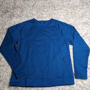 Outdoor Research blue crewneck pullover sweater with zip pocket size XL